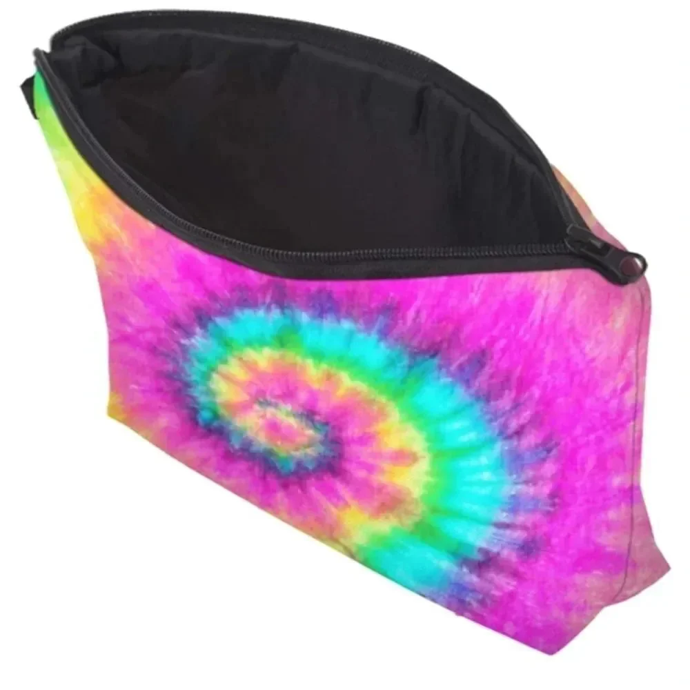 Cosmetic Bag Tie Dye zipper closure